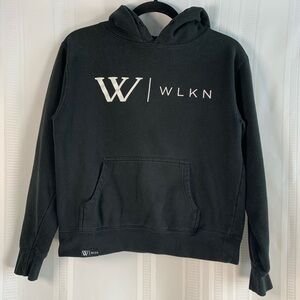 WLKN Black Signature Logo Hoodie #GETFAMILIAR Slogan